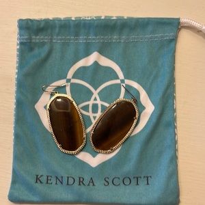 Wooden Kendra Scott Earrings. No backing. Will come with Kendra Scott Bag